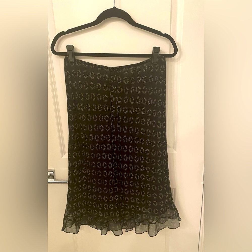 Lapis black and white skirt size L NWT